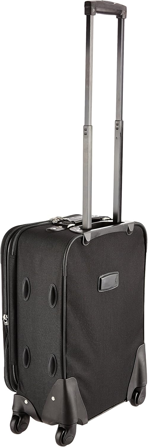 Expandable Spinner Carry On, Black, 19-Inch